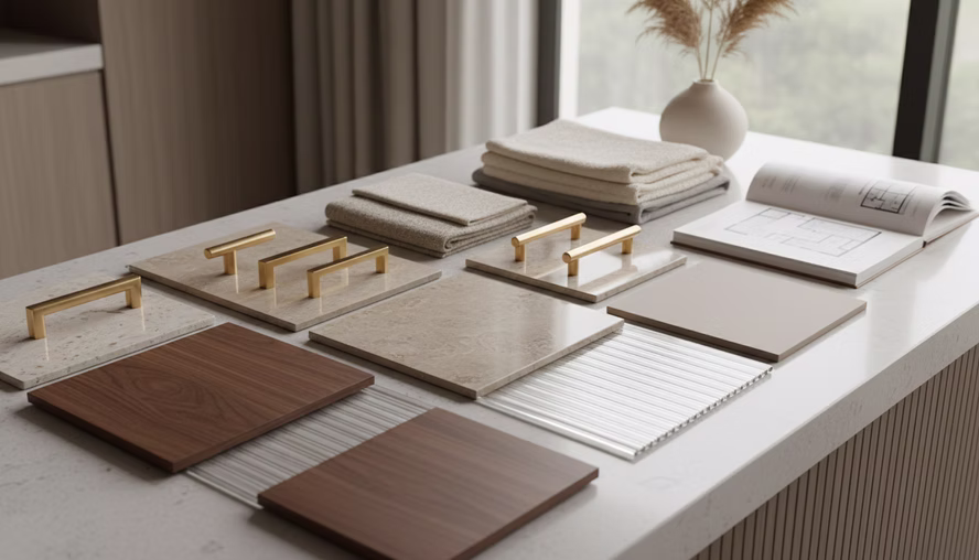 Samples help connect design ideas with real finishes, textures, and maintenance needs