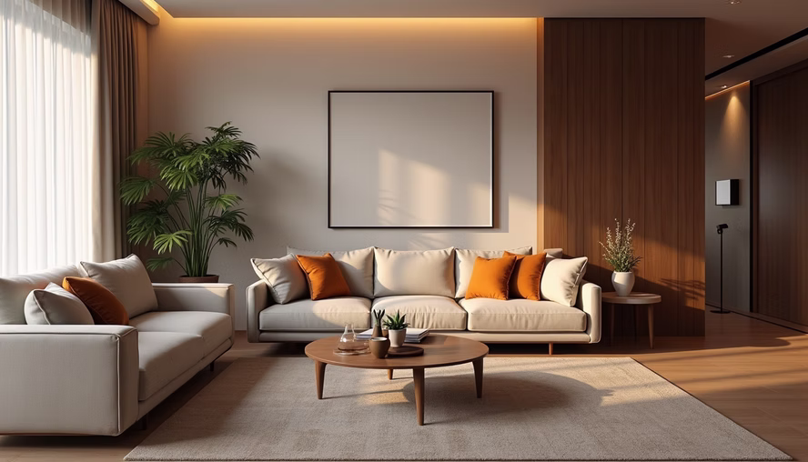 Viona Interiors Pune's modern living room design